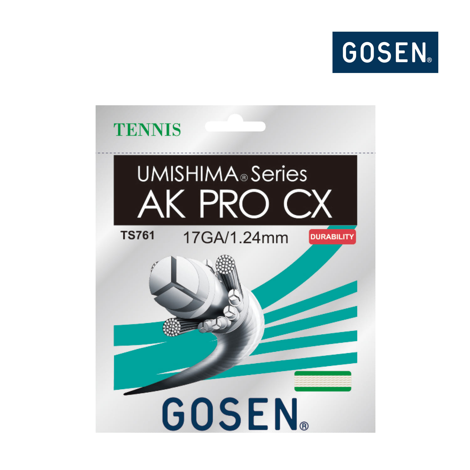 고센 테니스 스트링 AK PRO CX 17(12개|박스) | NATURAL