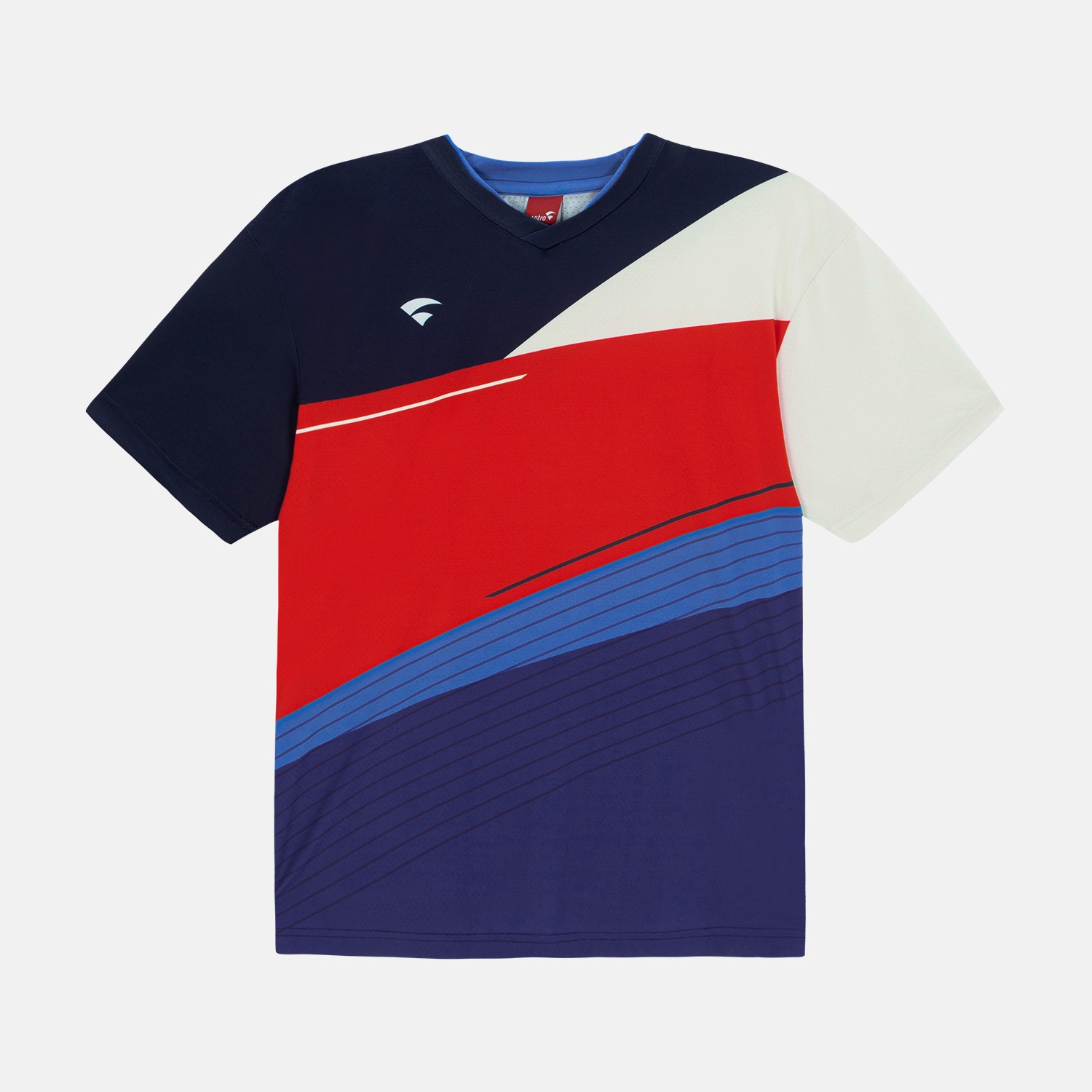 [MEN] 컬러 블럭 그래픽 팀 티셔츠 RT-62375
